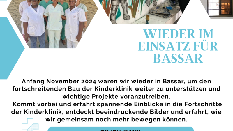 Unsere Kinderklinik in Bassar macht große Fortschritte